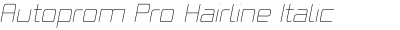 Autoprom Pro Hairline Italic Rounded